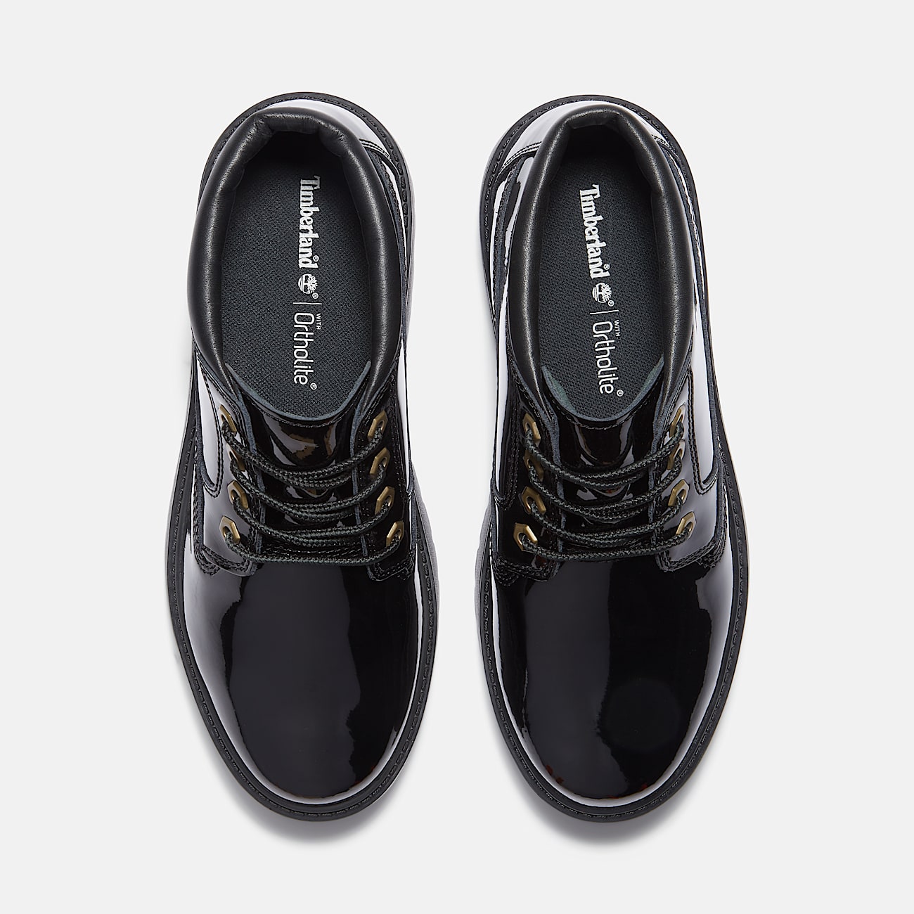 Women's Patent Leather Stone Street Platform Chukka